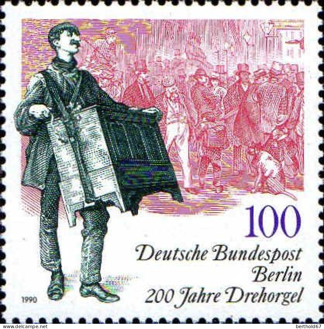 Berlin Poste N** Yv:833 Mi:872 200.Jahre Drehorgel - Unused Stamps