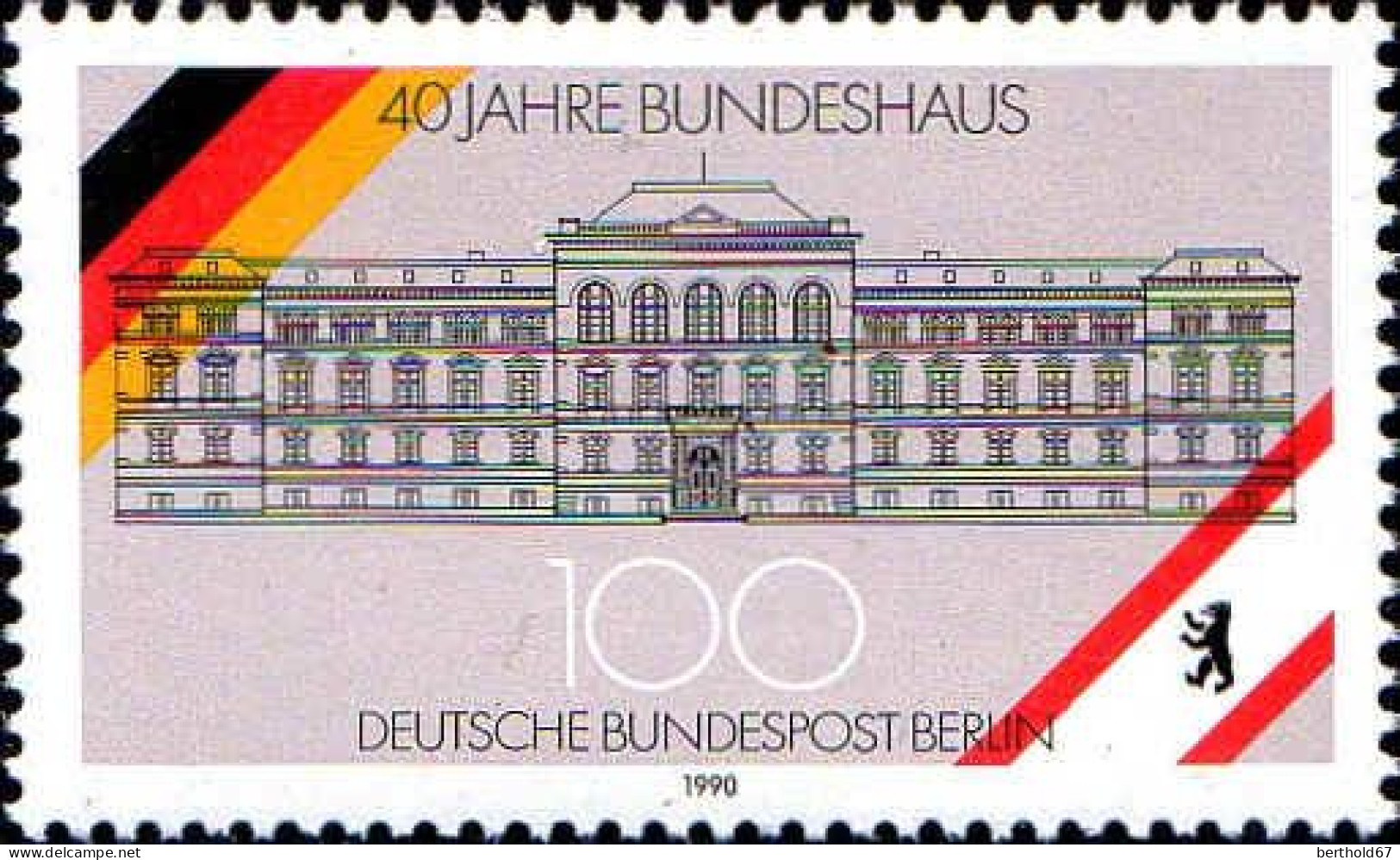 Berlin Poste N** Yv:828 Mi:867 40.Jahre Bundeshaus - Neufs
