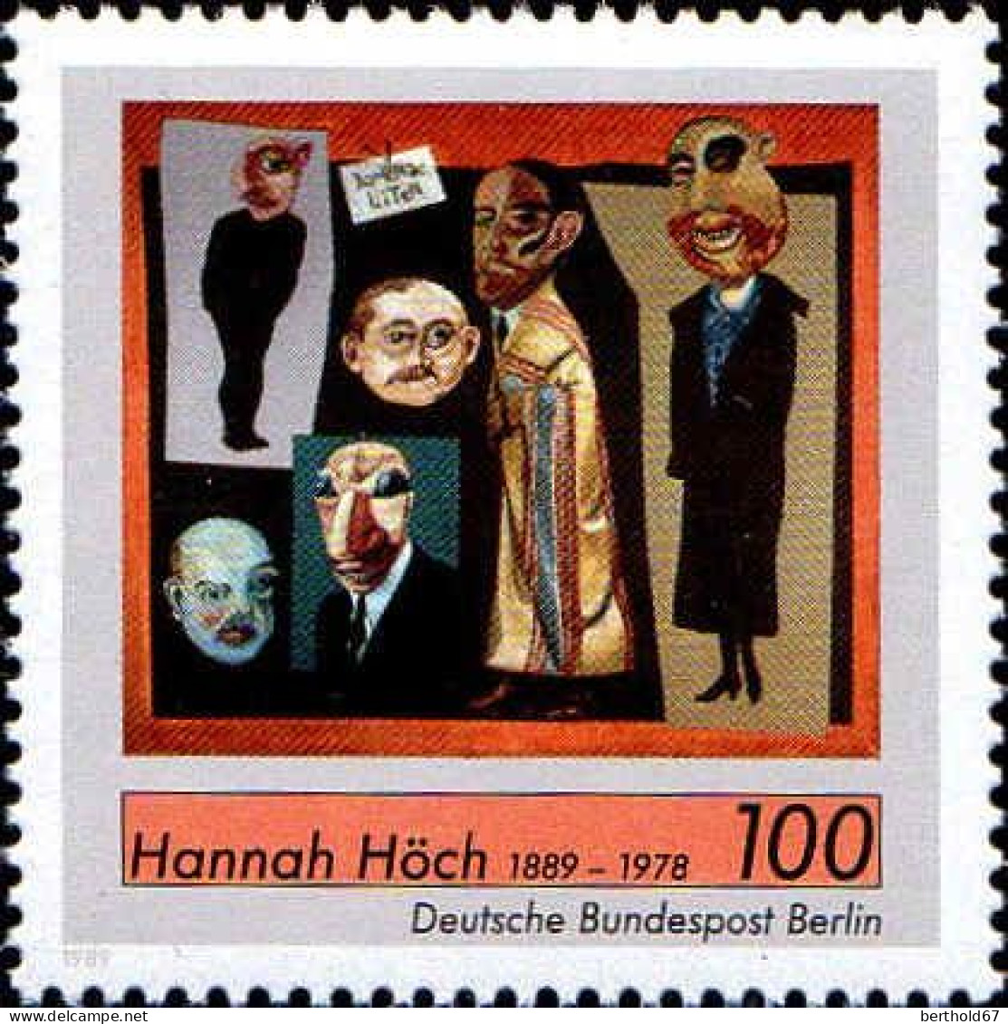 Berlin Poste N** Yv:818 Mi:857 Hannah Höch Les Journalistes - Ungebraucht