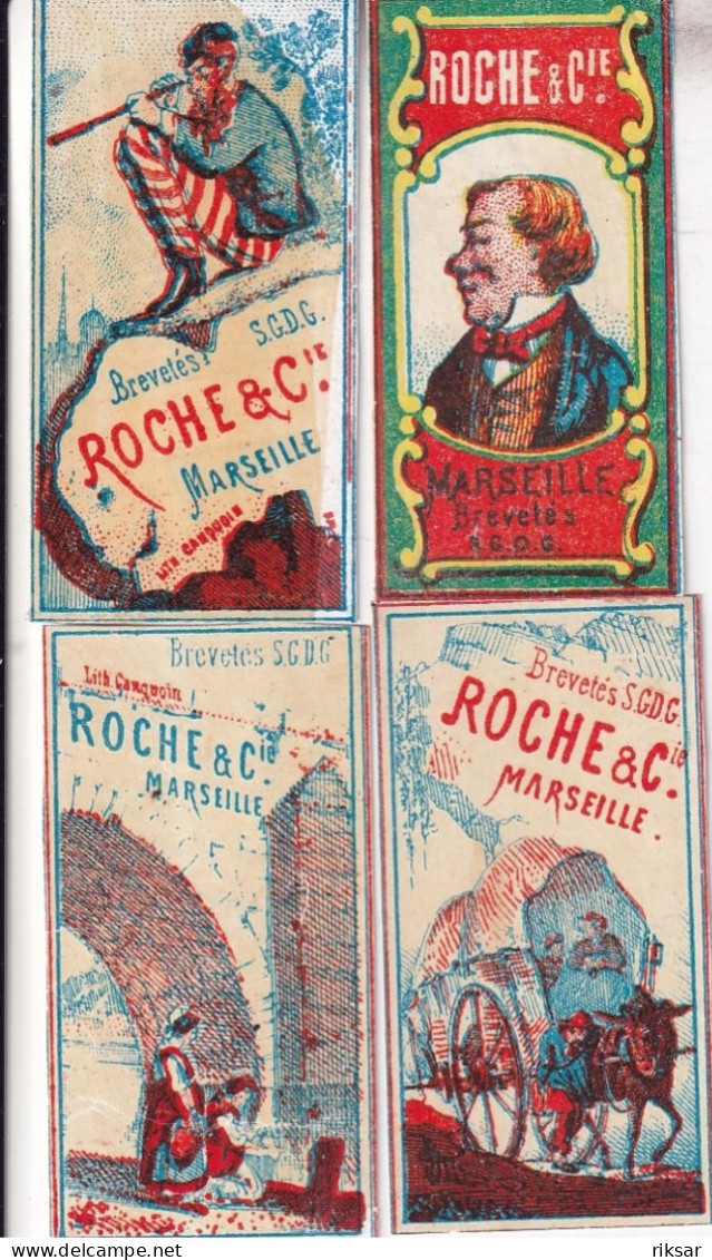 ETIQUETTE D ALLUMETTE(ROCHE) MARSEILLE(11 PIECES) - Boites D'allumettes - Etiquettes