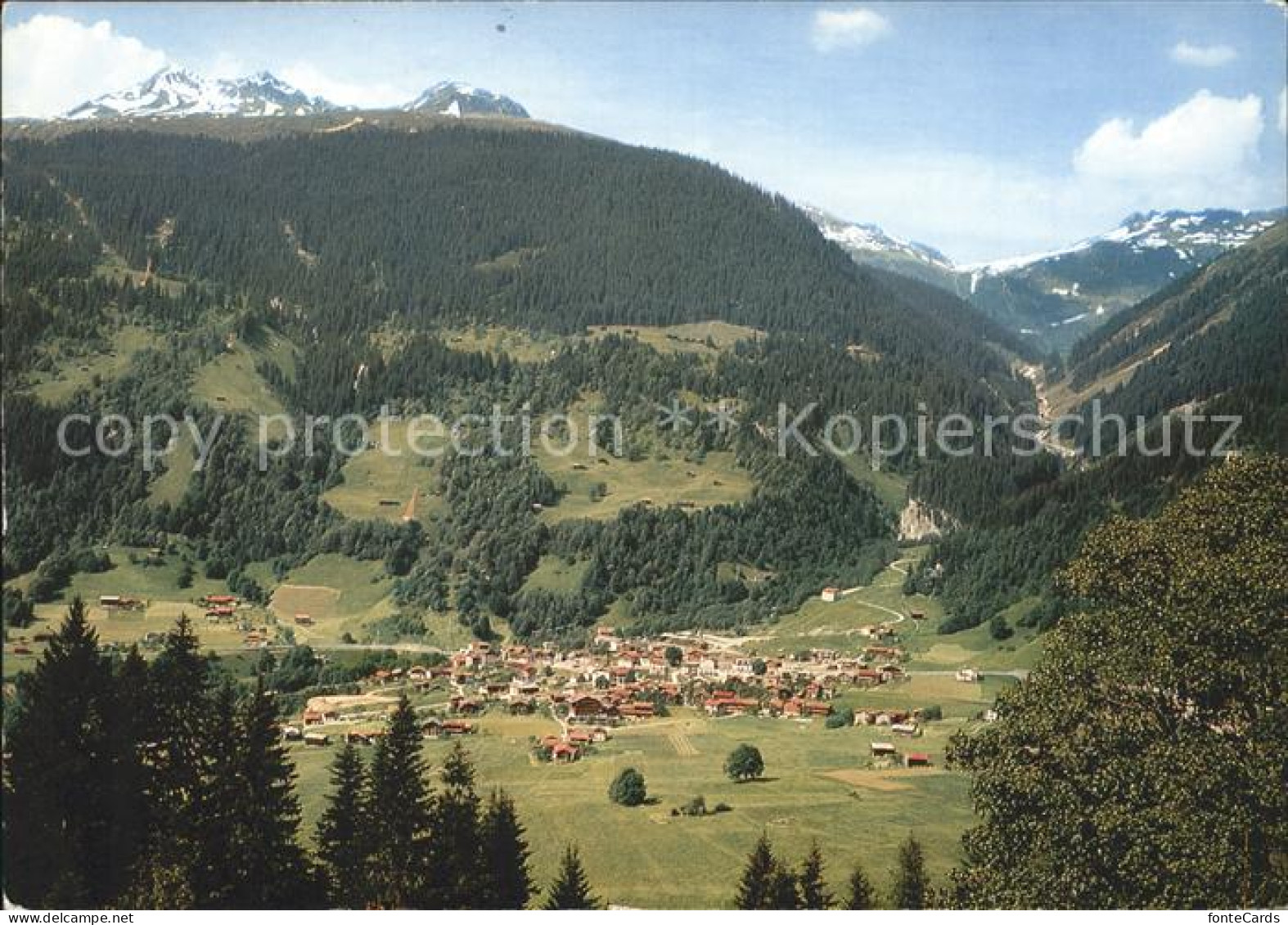 11888267 Klosters GR Mit Madrisa Und Schlappiner Joch Klosters - Autres & Non Classés