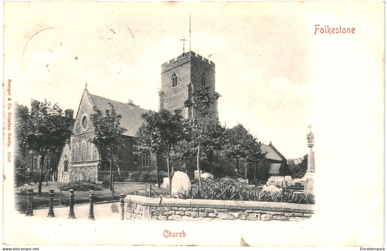 CPA Carte Postale  Royaume Uni Folkestone  Church 1902 VM80776 - Folkestone