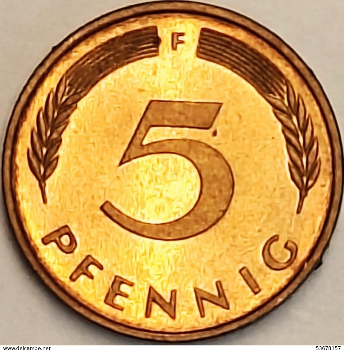 Germany Federal Republic - 5 Pfennig 1984 F, KM# 107 (#4604) - 5 Pfennig