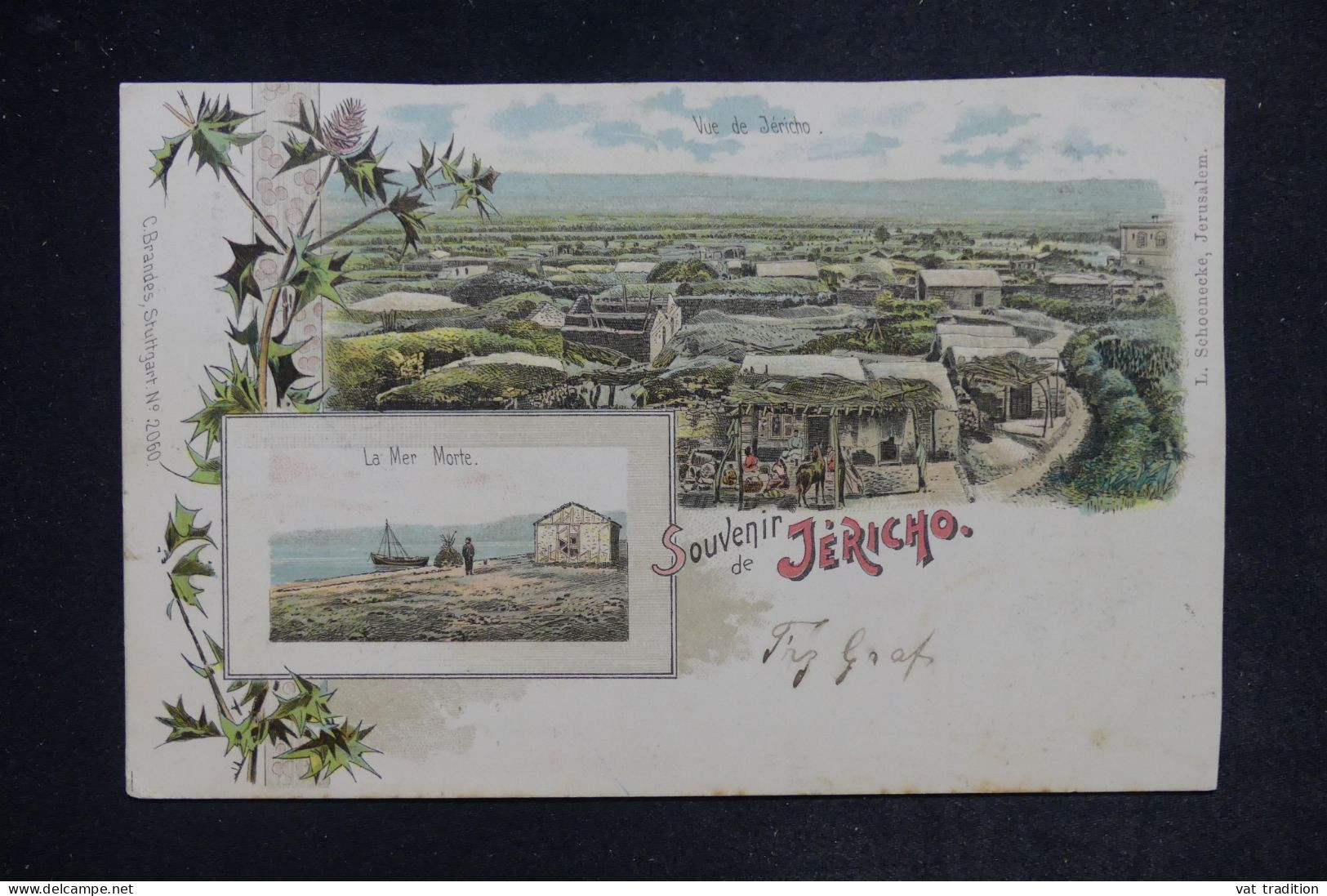 TURQUIE - Affranchissement Ottoman De Jérusalem Sur Carte Postale ( Jericho ) Pour La Suisse En 1903  - L 152459 - Briefe U. Dokumente