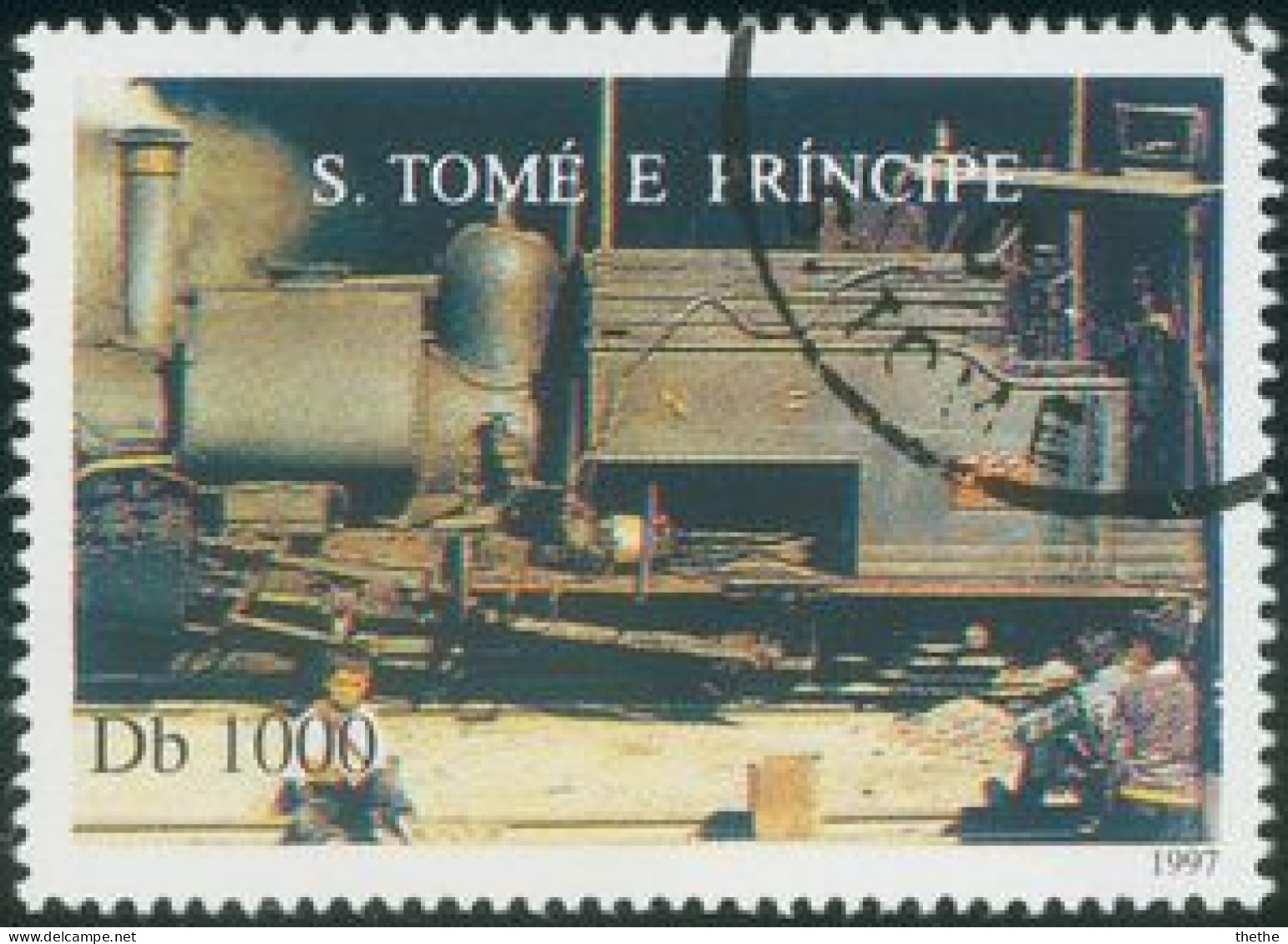 Sao Tomé-et-Principe -  150e Anniversaire Des Chemins De Fer Suisses - Trains
