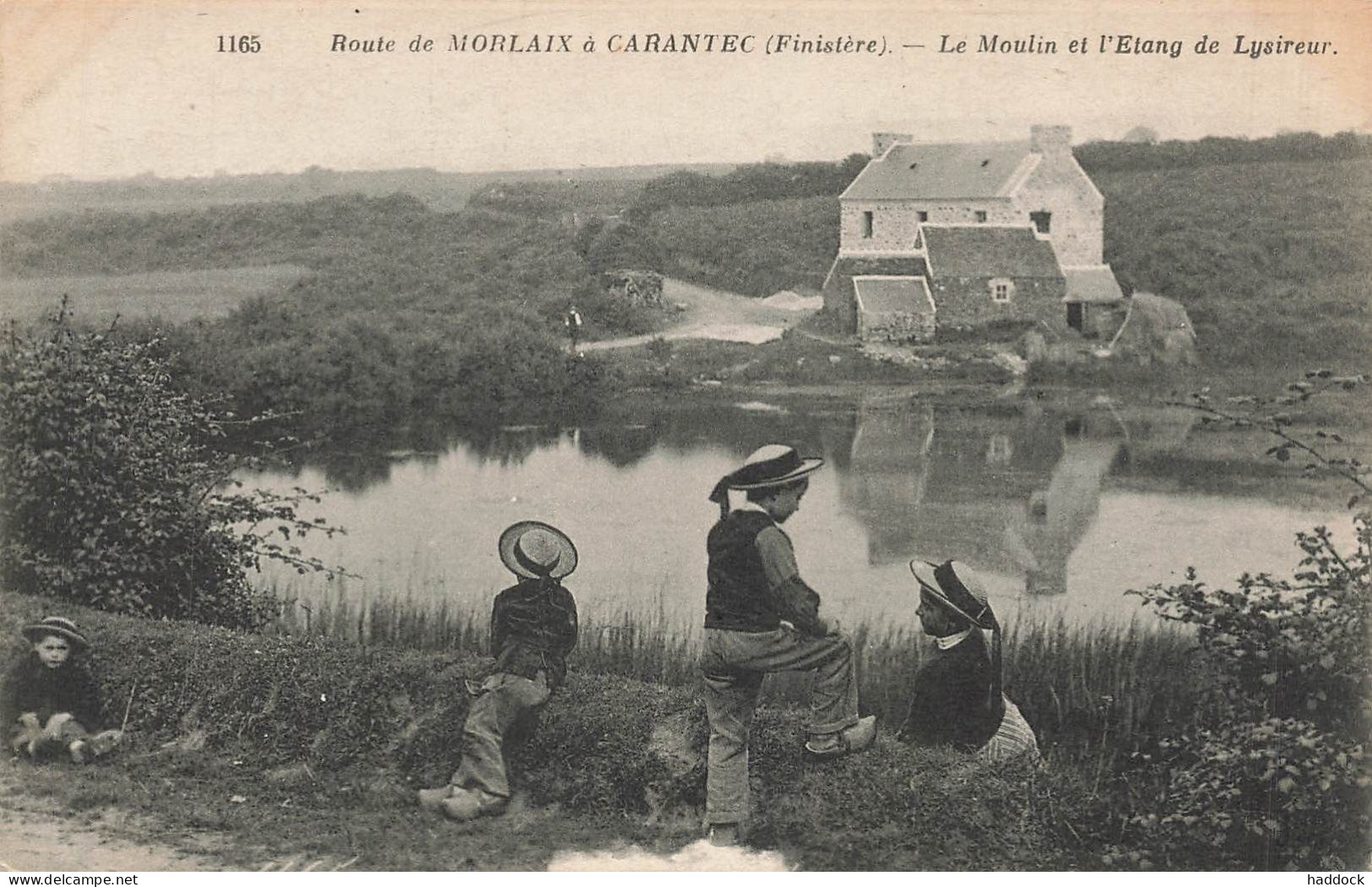 ROUTE DE MORLAIX A CARANTEC : LE MOULIN ET L'ETANG DE LYSIREUR - Other & Unclassified