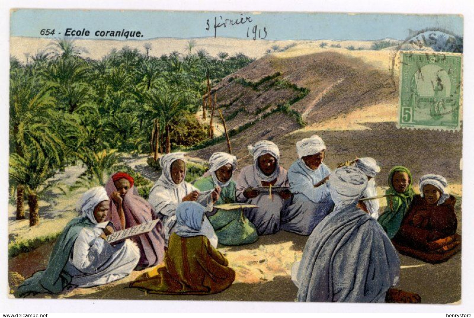 Tunis : Ecole Coranique, 1913 - Enfants (F8026) - Tunisie