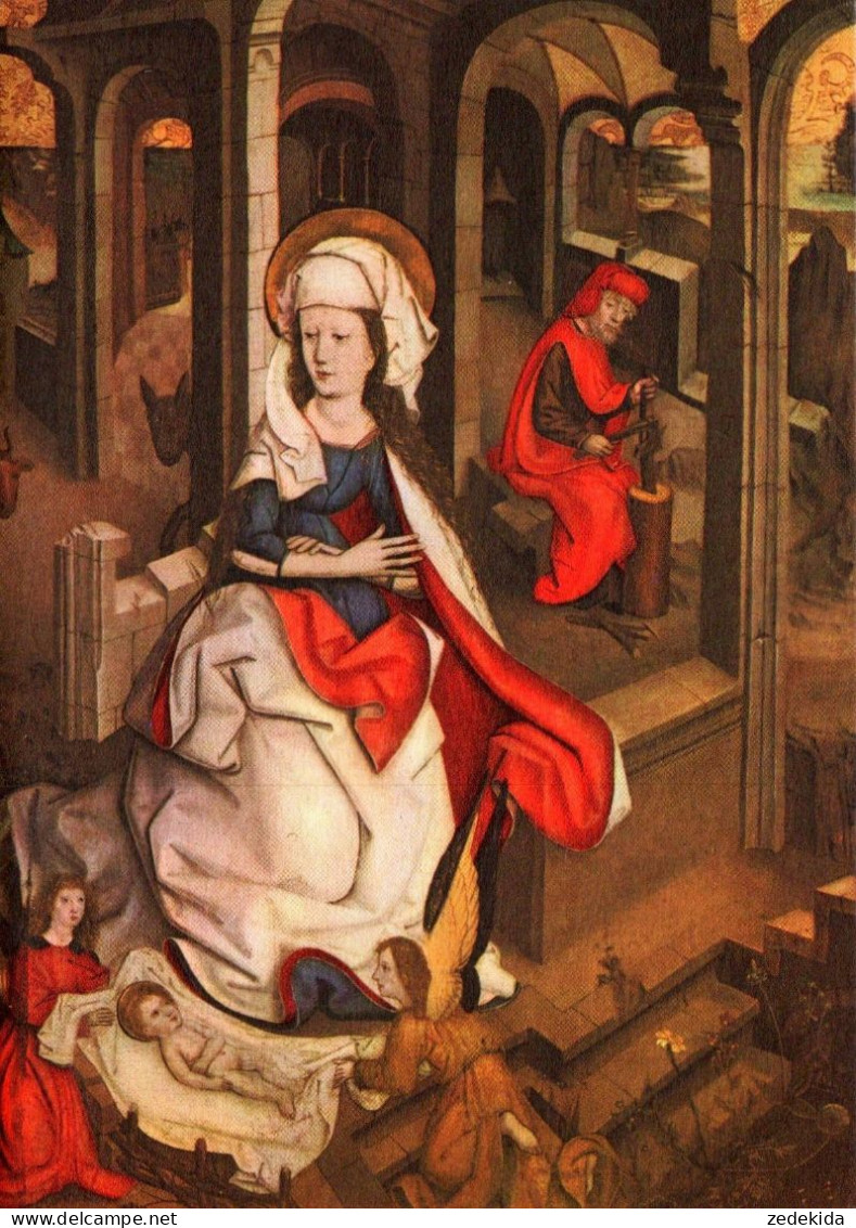 H2347 - TOP Künstlerkarte Weihnachtskrippe Krippe Geburt Christi Madonna Maria - Klappkarte - Autres & Non Classés