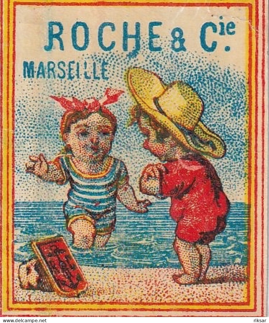 ETIQUETTE D ALLUMETTE(ROCHE) MARSEILLE(13 PIECES) - Matchbox Labels