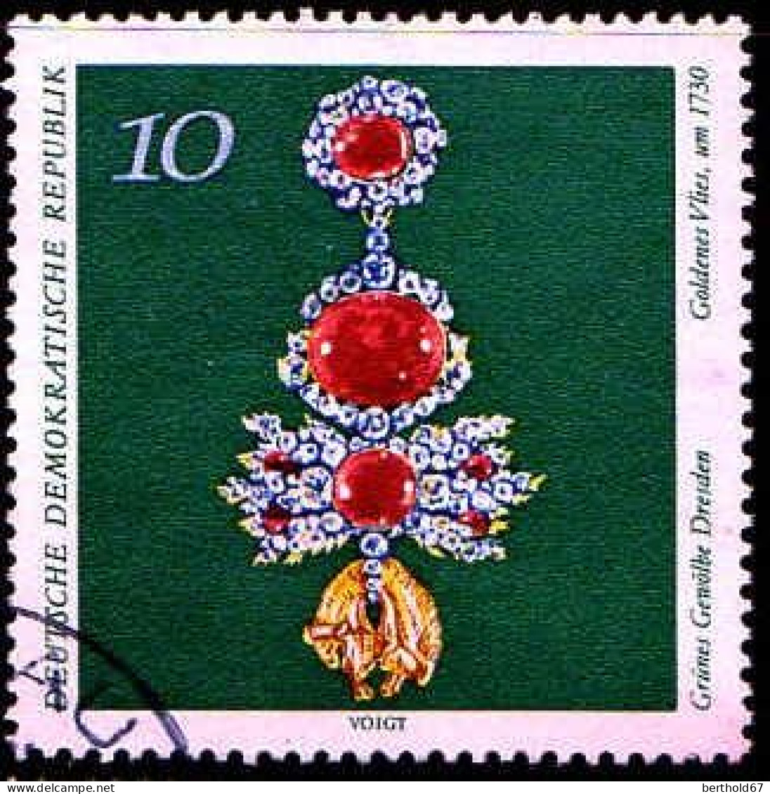 Rda Poste Obl Yv:1371 Mi:1683 Grünes Gewölbe Dresden Goldenes Vlies (Beau Cachet Rond) - Used Stamps
