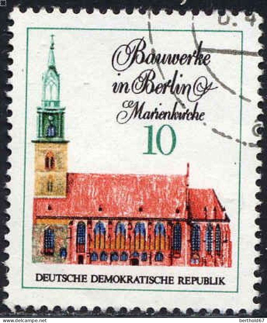 Rda Poste Obl Yv:1351 Mi: Bauwerke In Berlin Martinskirche (Beau Cachet Rond) - Oblitérés