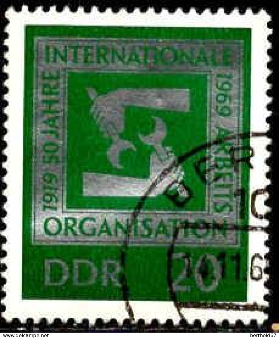 Rda Poste Obl Yv:1210 Mi:1517 50 Jahre Internationale Arbeitsorganization (TB Cachet Rond) - Oblitérés