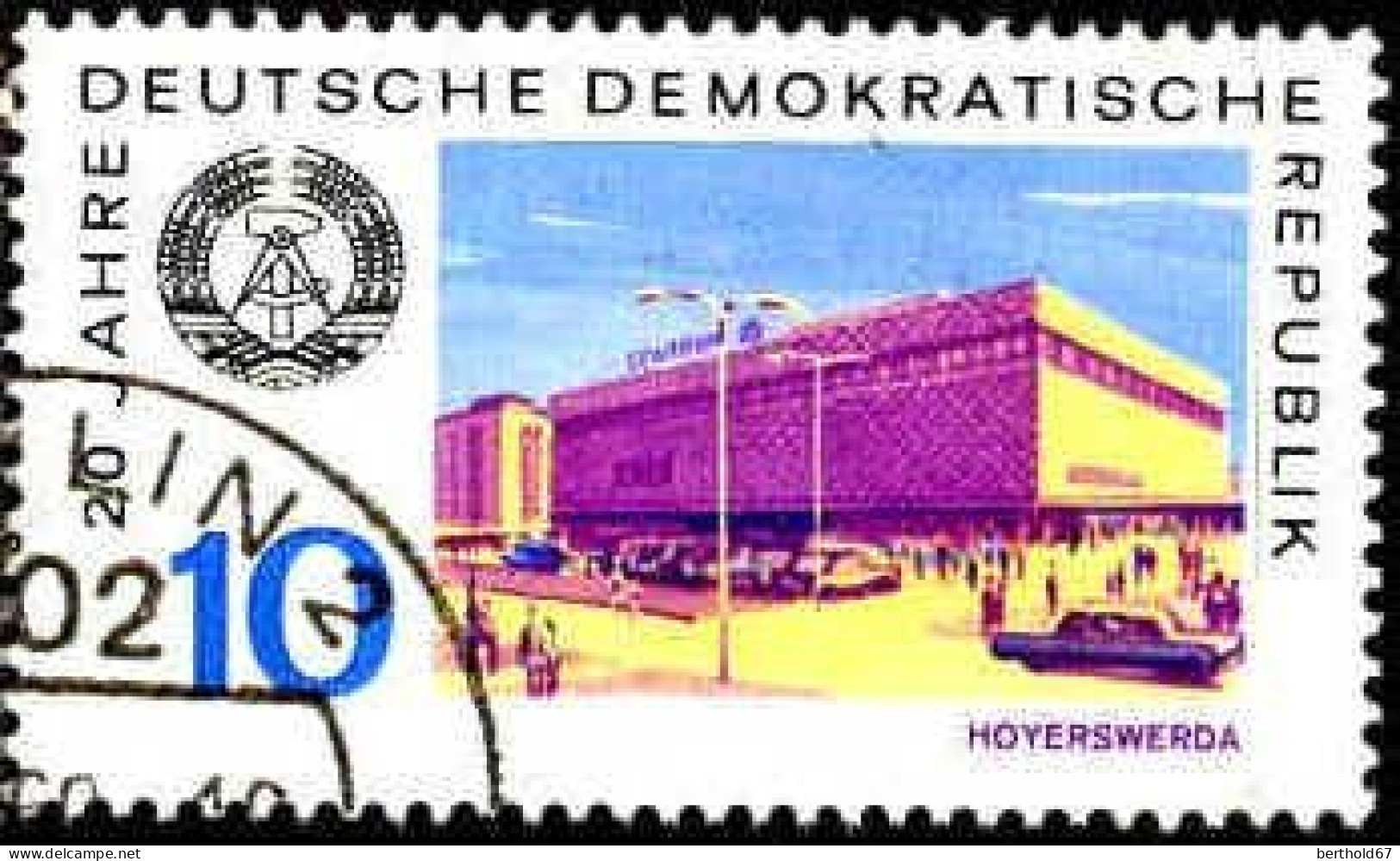 Rda Poste Obl Yv:1195 Mi:1499 Hoyerswerda (Beau Cachet Rond) - Used Stamps