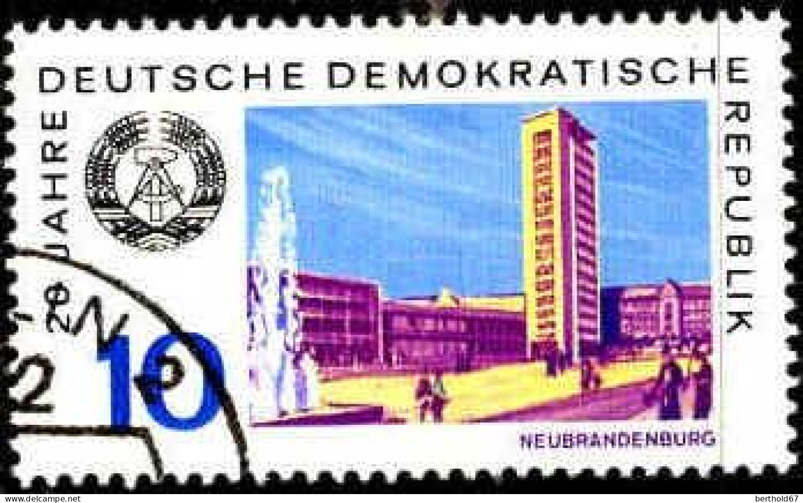 Rda Poste Obl Yv:1192 Mi:1496 Neubrandenburg (Beau Cachet Rond) - Gebruikt