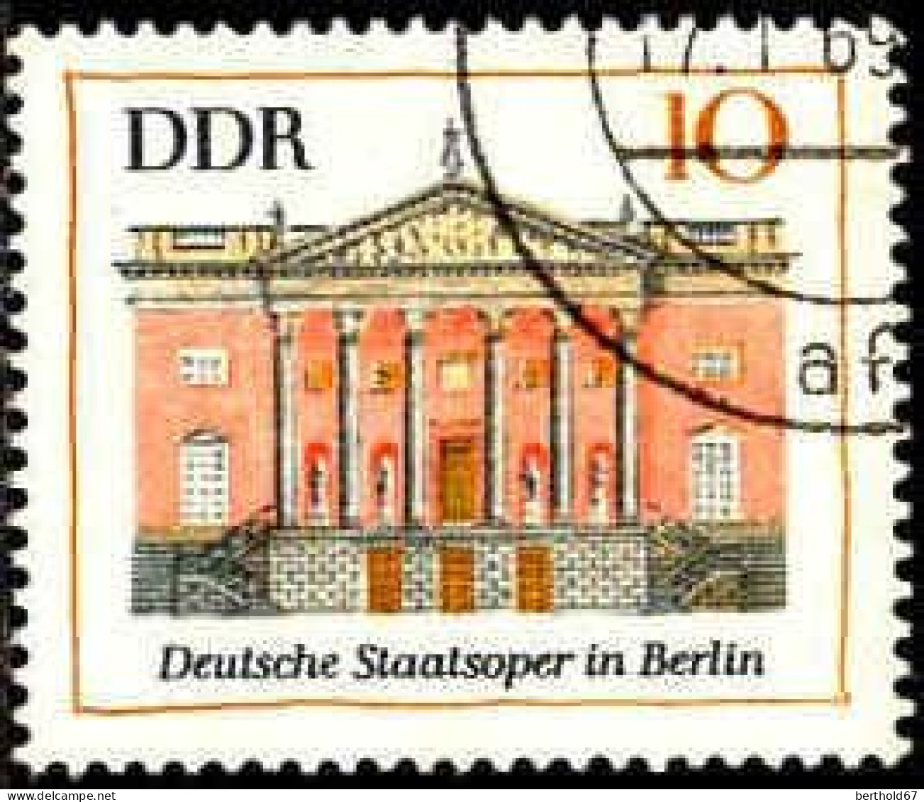 Rda Poste Obl Yv:1131 Mi:1435 Deutsche Staatoper In Berlin (Beau Cachet Rond) - Gebruikt