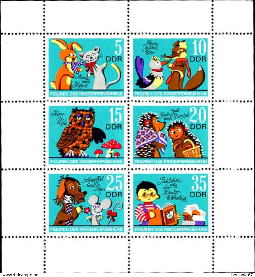 Rda Poste N** Yv:1487F Mi:1807KB Figuren Des Kinderfernsehens - Unused Stamps