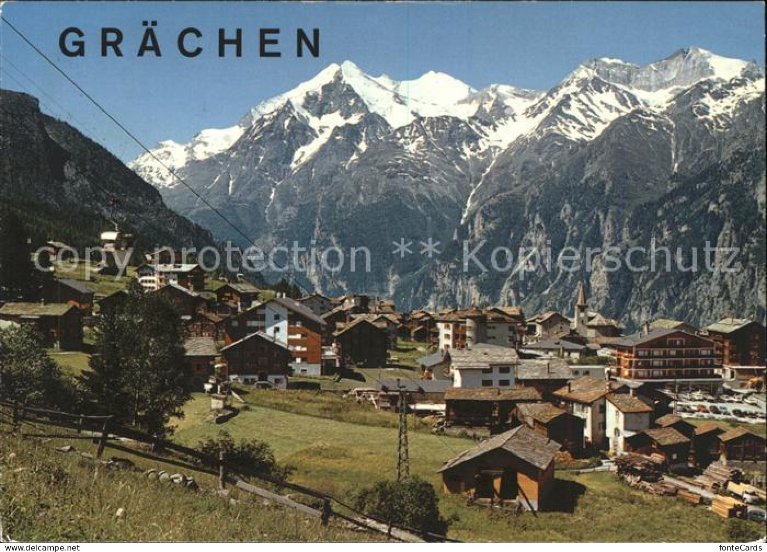 11885937 Graechen VS Mit Weisshorn Brunegghorn Bishorn Graechen - Altri & Non Classificati