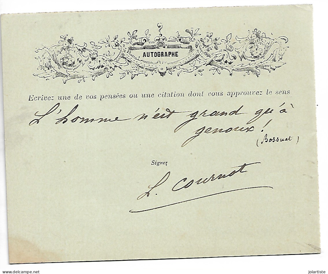 Bar Le Duc  (55) 1899 Mes Confidences De Marie Louise COURNOT De  8 Pages Et Autographe Clas 5 N0174 - Altri & Non Classificati