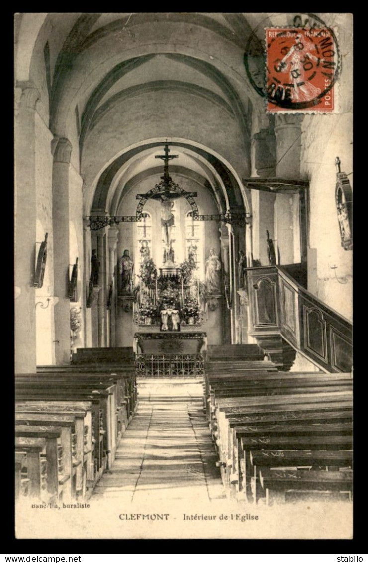 52 - CLEFMONT - INTERIEUR DE L'EGLISE - Clefmont