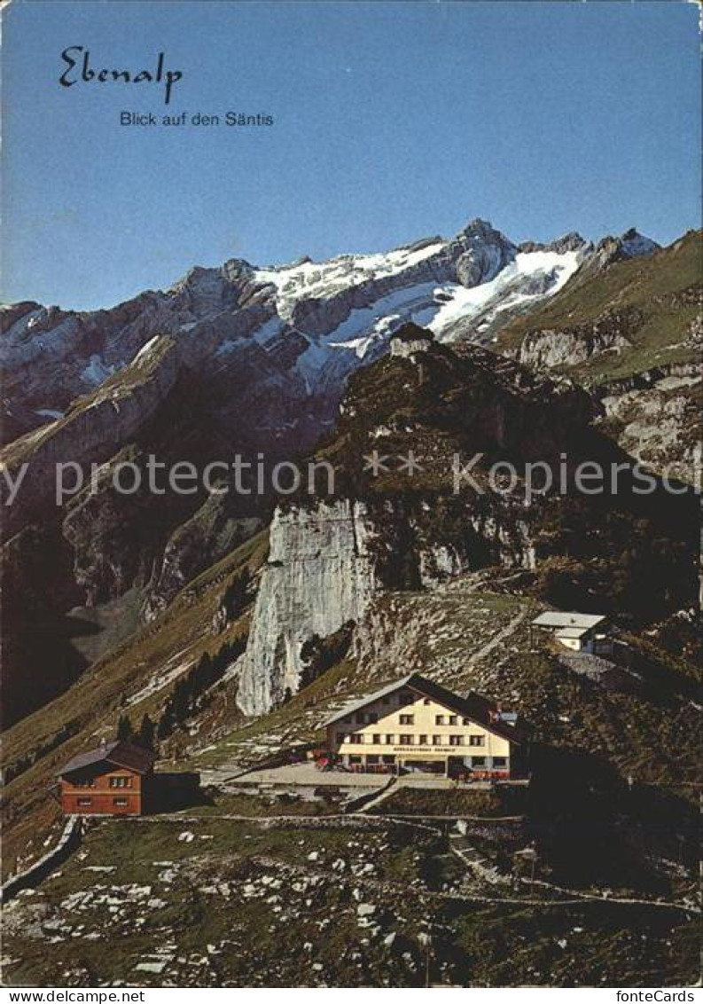 11881327 Ebenalp Berggasthaus Saentis Ebenalp - Autres & Non Classés