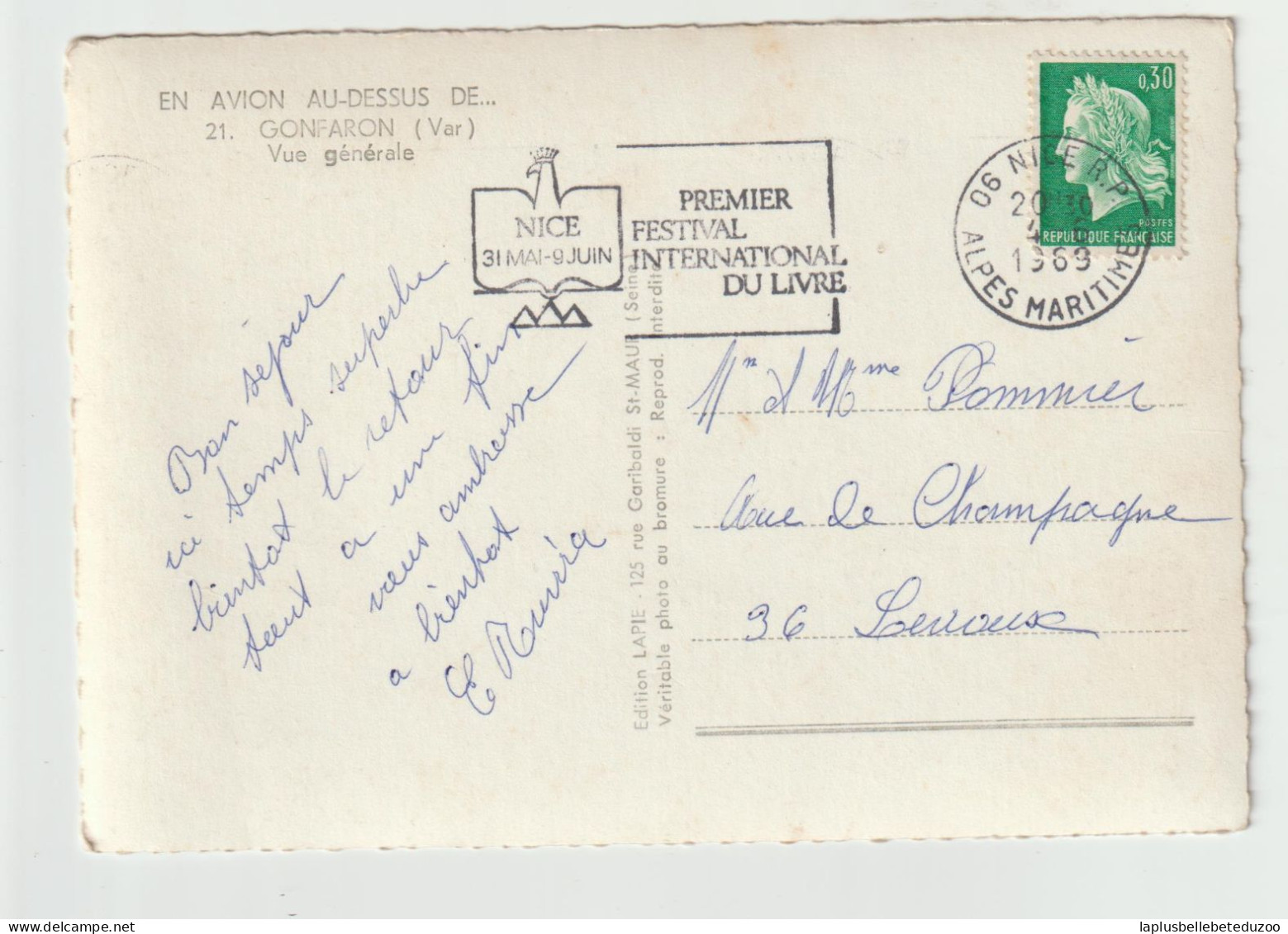 CPSM PHOTO - 83 - GONFARON - Vue Générale Aérienne - Cliché Pas Courant - 1969 - Other & Unclassified