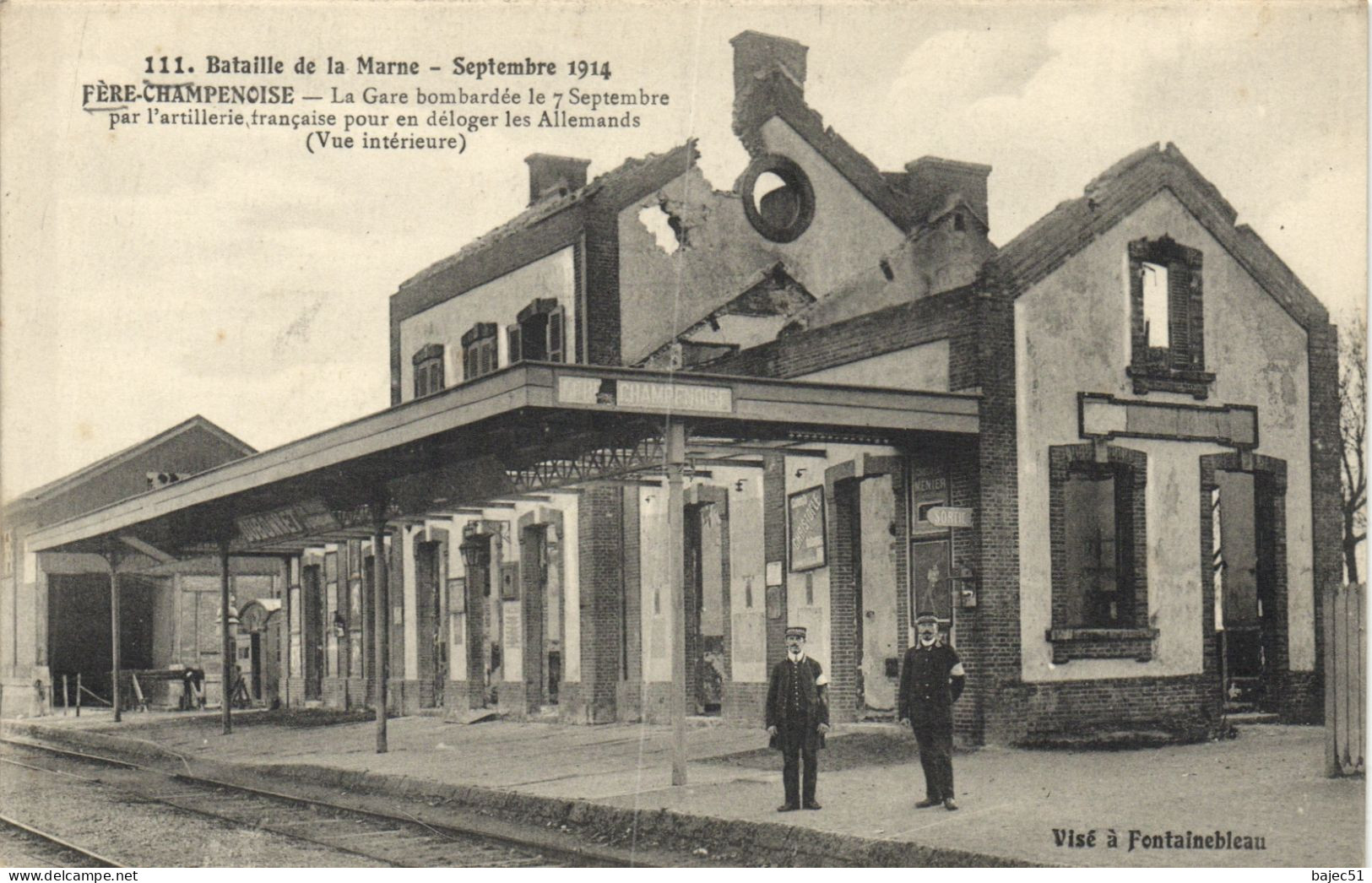 Bataille De La Marne - Fère Champenoise - La Gare Bombardée - Fère-Champenoise
