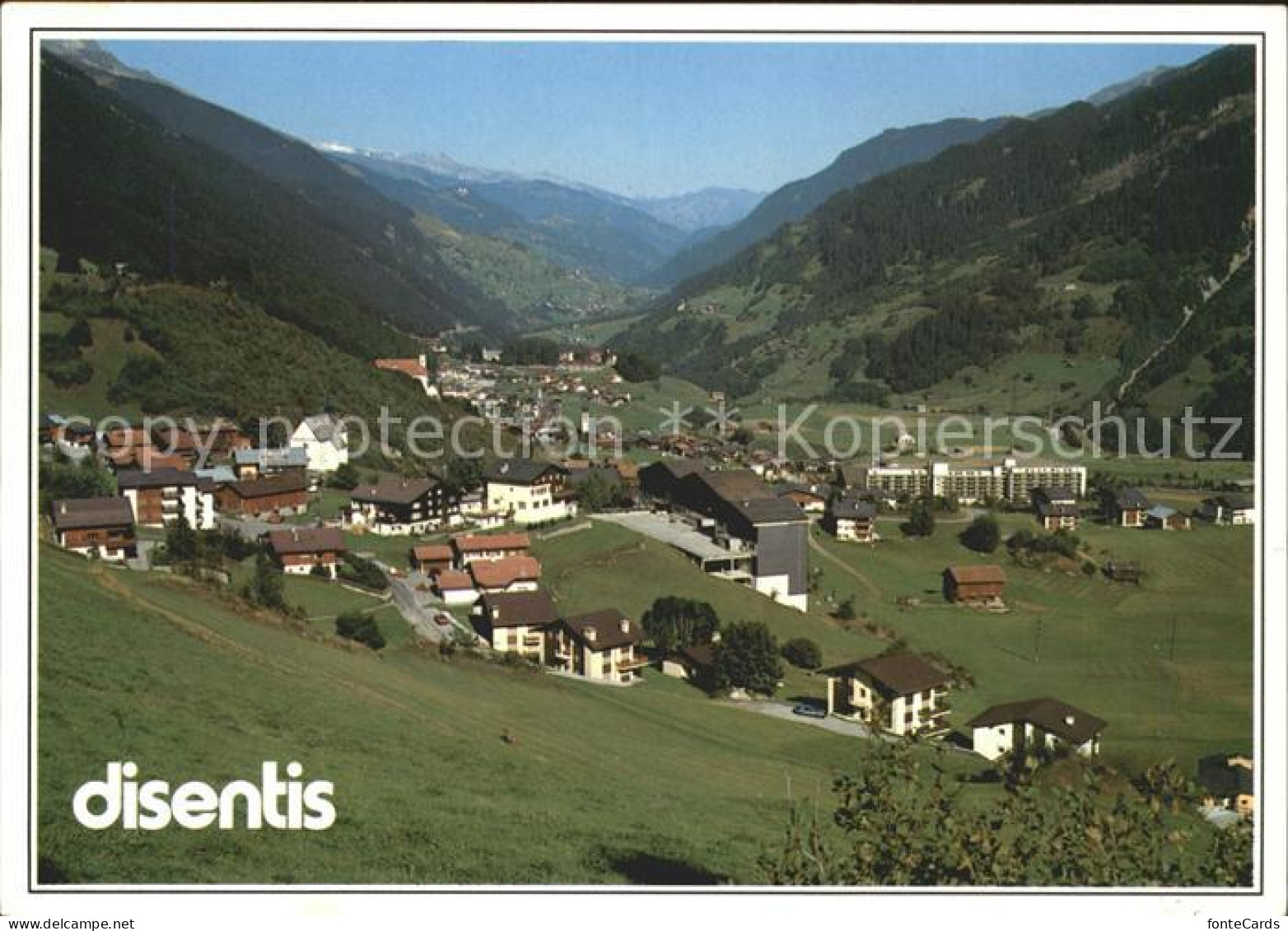 11881017 Disentis GR Acletta Blick Vorderrheintal Disentis - Sonstige & Ohne Zuordnung