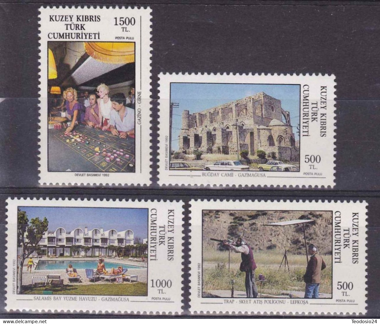 CHIPRE TURCO 1992 TURISMO  ** - Unused Stamps