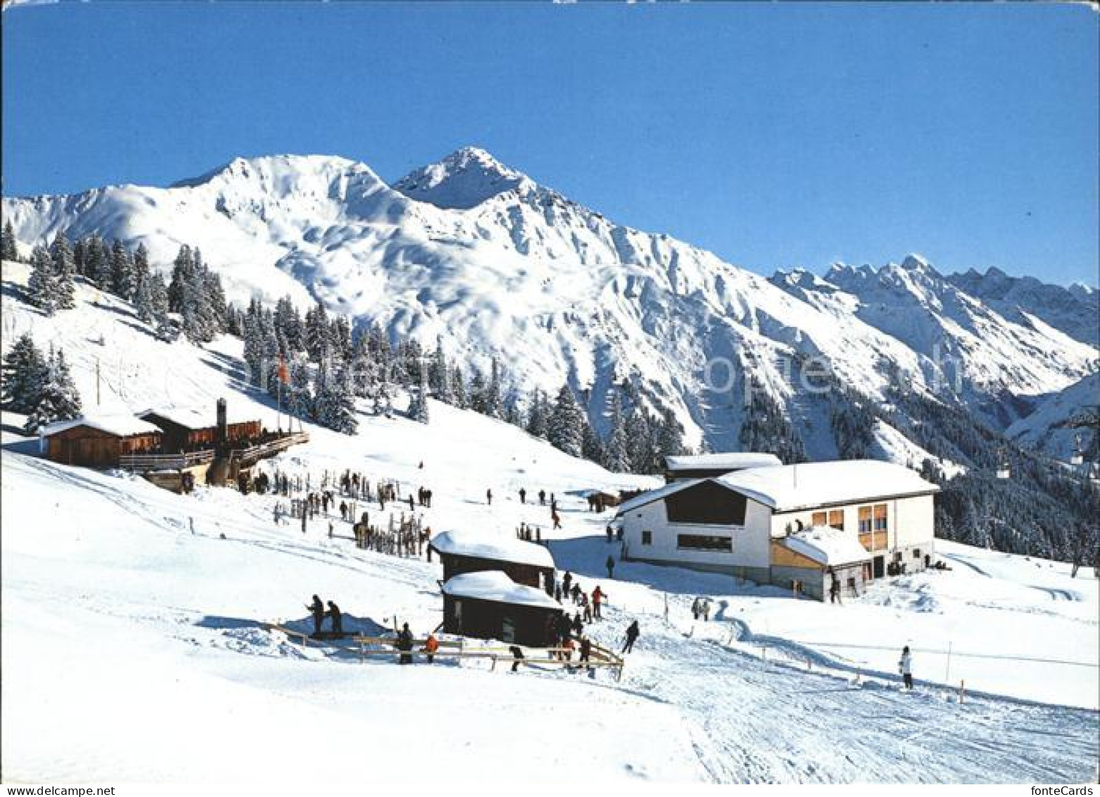 11880577 Klosters GR Madrisa Bergstation Sasser Alp Mit Aelpelti Klosters - Sonstige & Ohne Zuordnung