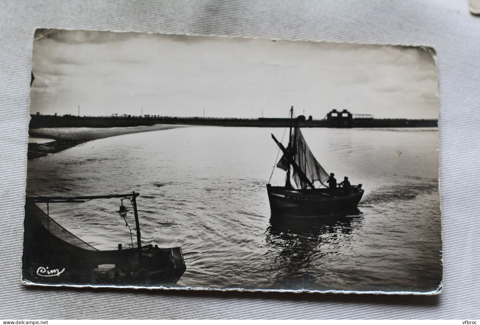 Cpsm 1958 , Le Crotoy, Rentrée Au Port, Somme 80 - Le Crotoy