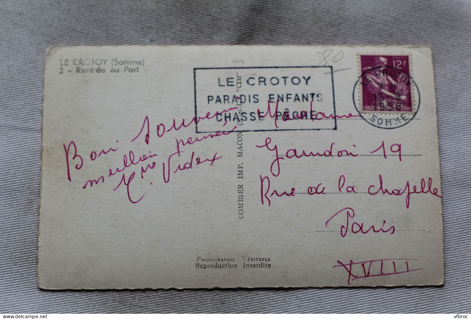 Cpsm 1958 , Le Crotoy, Rentrée Au Port, Somme 80 - Le Crotoy