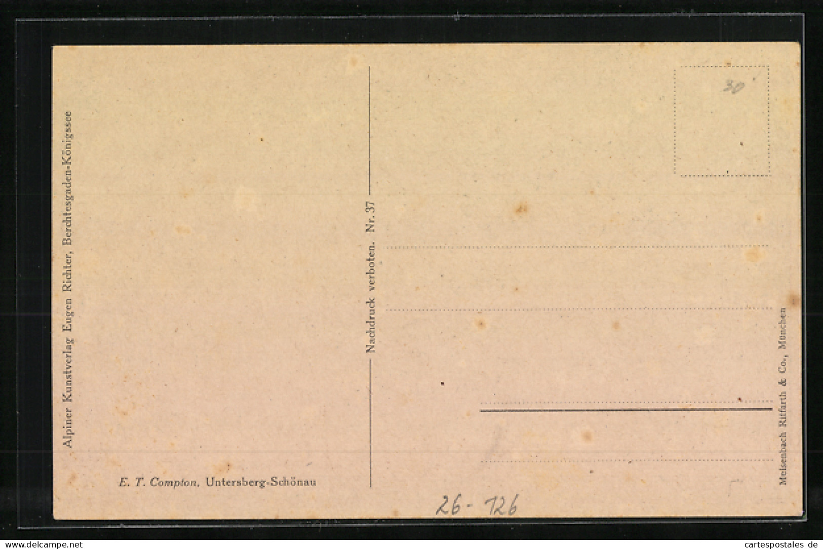 Künstler-AK Edward Theodore Compton: Untersberg-Schönau, Haus Und Brücke, Bergidylle  - Compton, E.T.