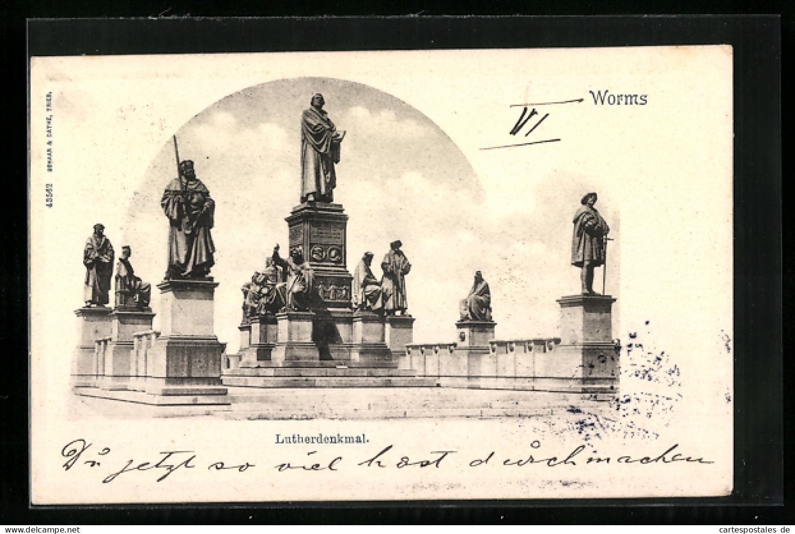 AK Worms, Vor Dem Lutherdenkmal  - Worms