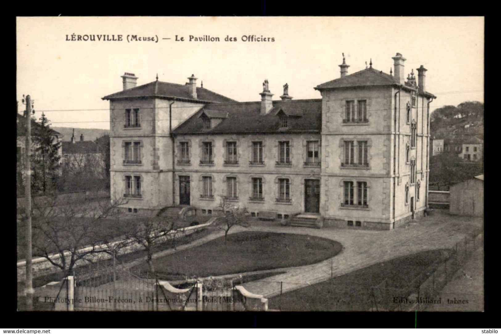 55 - LEROUVILLE - LE PAVILLON DES OFFICIERS - EDITEUR MILLARD - Lerouville