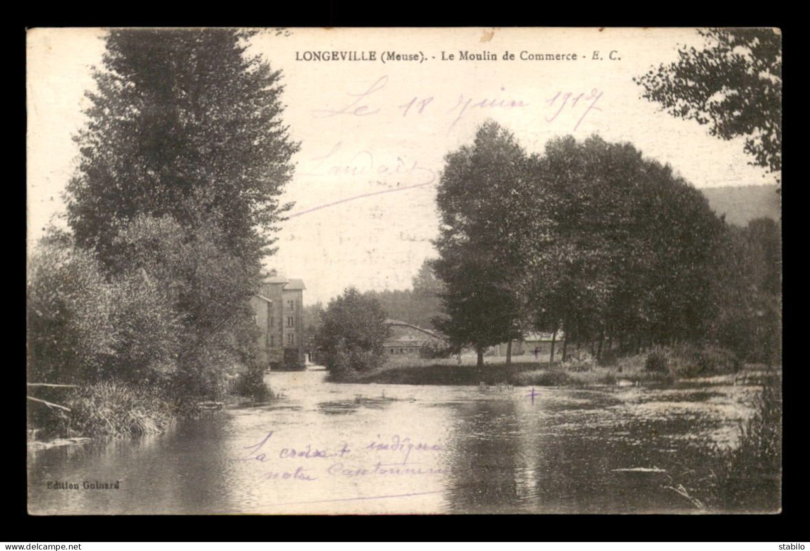 55 - LONGEVILLE-EN-BARROIS - LE MOULIN DU COMMERCE - EDITEUR E.C. - Autres & Non Classés