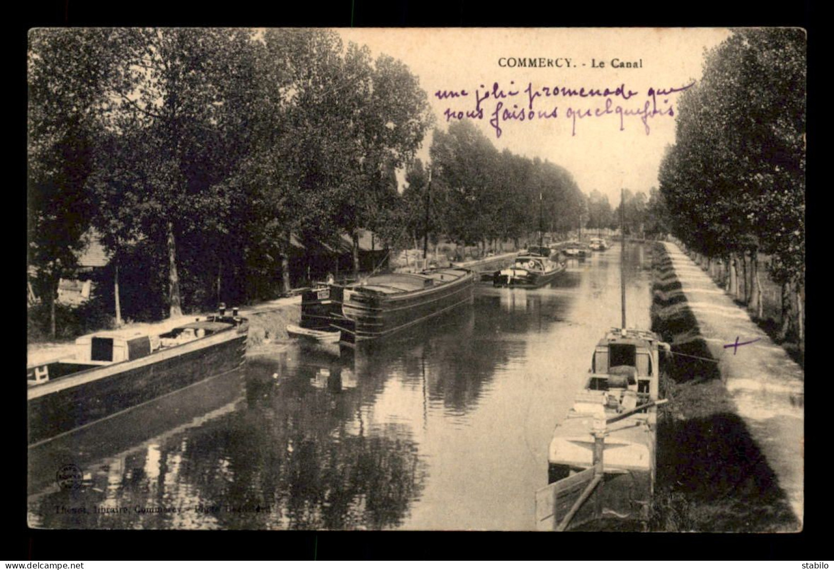 55 - COMMERCY - LE CANAL - PENICHES - EDITEUR THENOT - Commercy