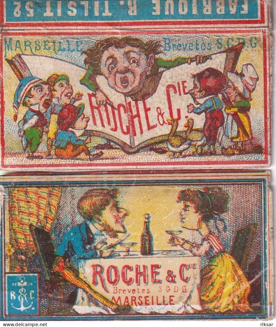 ETIQUETTE D ALLUMETTE CARTONNEE(ROCHE) MARSEILLE(6 PIECES) - Matchbox Labels