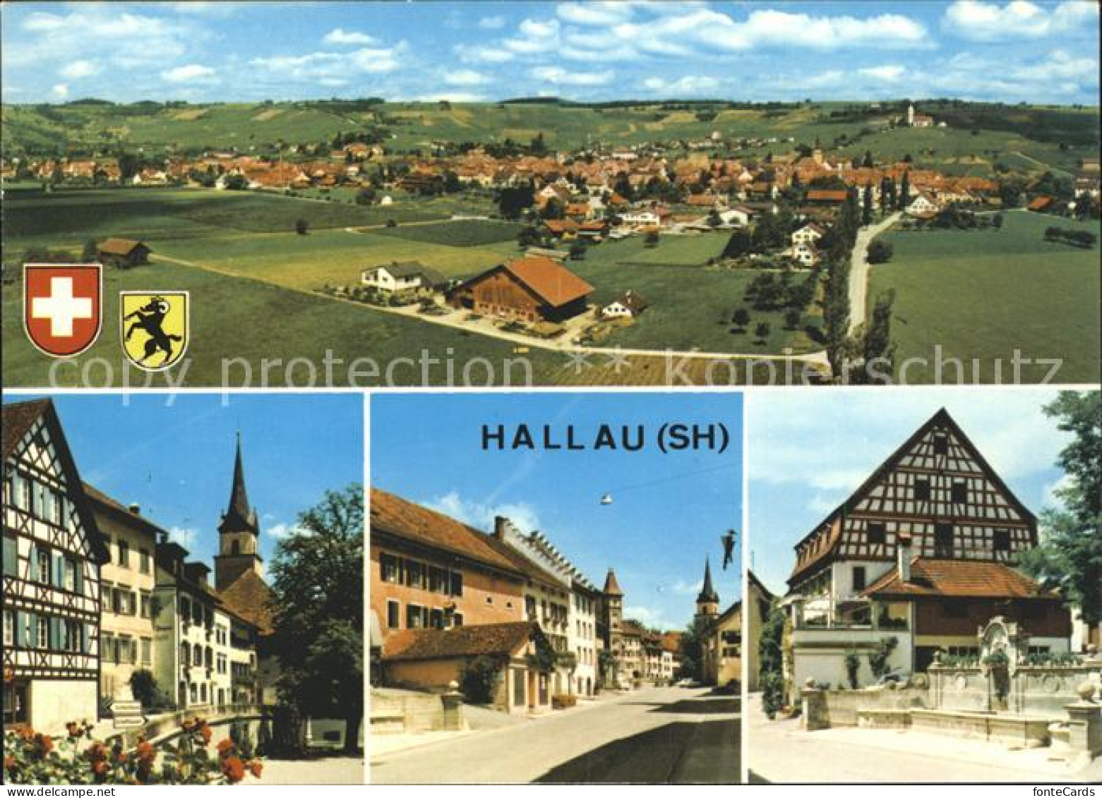 11880167 Hallau Panorama Dorfpartien Hallau - Other & Unclassified