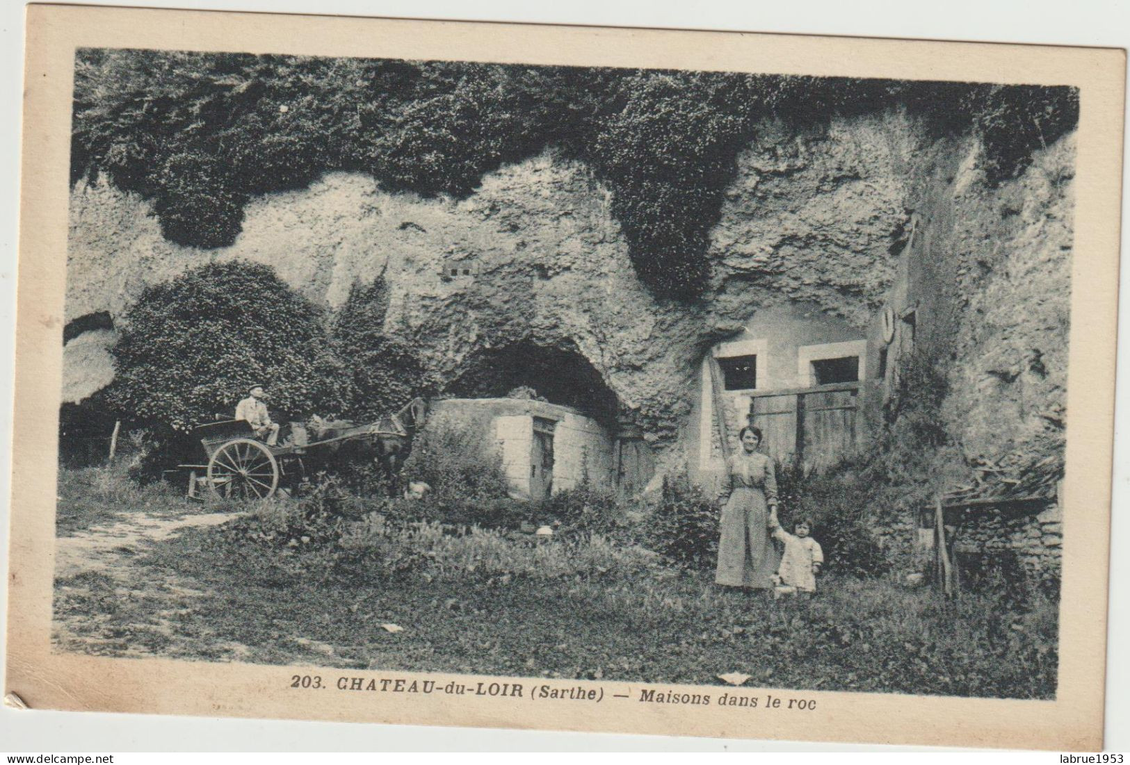 Château-du-Loir - Maison Dans Le Roc   ( G.2735) - Autres & Non Classés