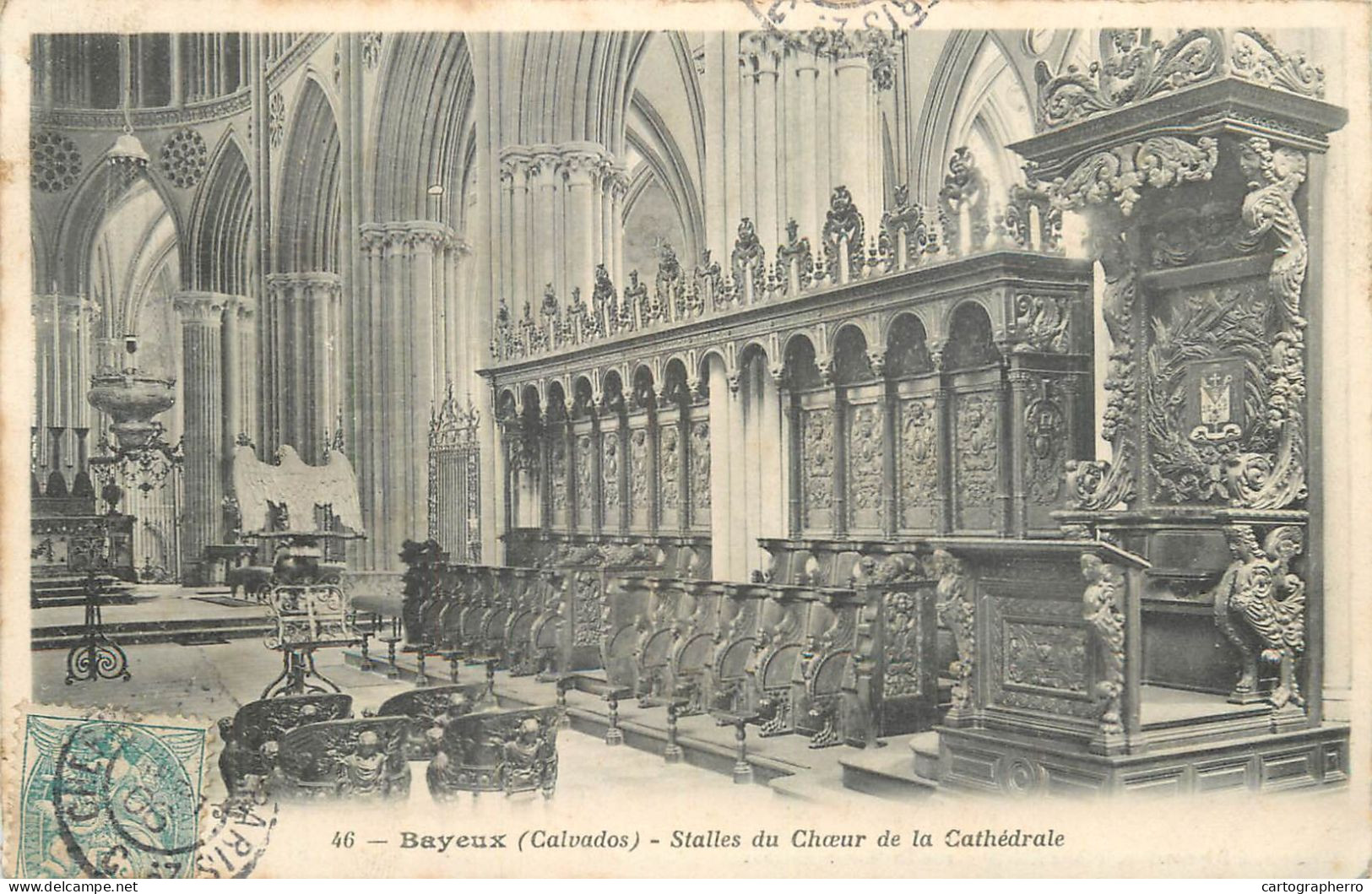 Bayeux Stalles Du Choeur De La Cathedrale 1906 - Bayeux