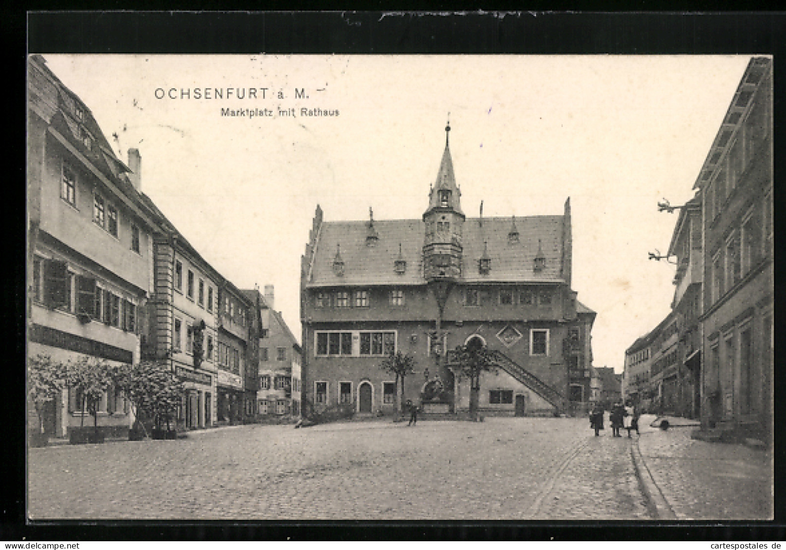 AK Ochsenfurt A. M., Rathaus Am Marktplatz  - Ochsenfurt