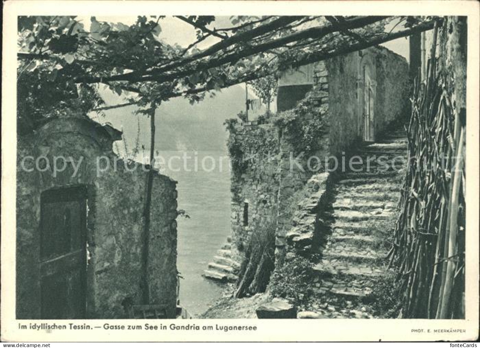 11879067 Gandria Lago Di Lugano Gasse Zum See Gandria - Sonstige & Ohne Zuordnung