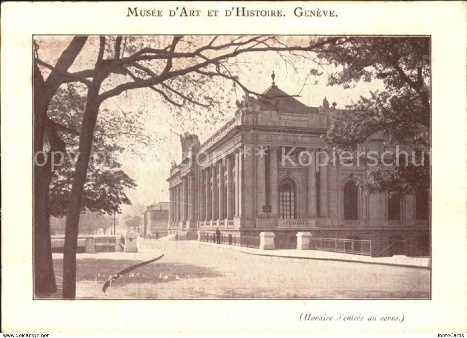 11879017 Geneve GE Musee D  Art Et D' Histore Geneve - Autres & Non Classés