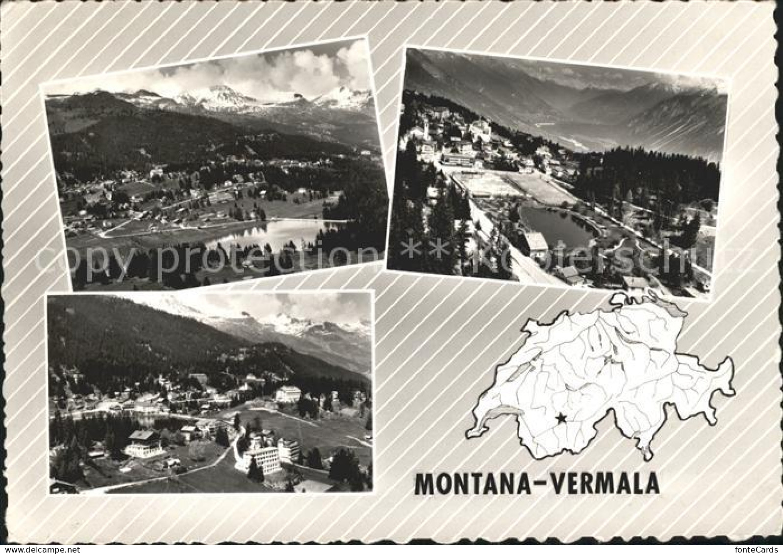 11878977 Montana-Vermala Fliegeraufnahme  Montana Vermala - Altri & Non Classificati