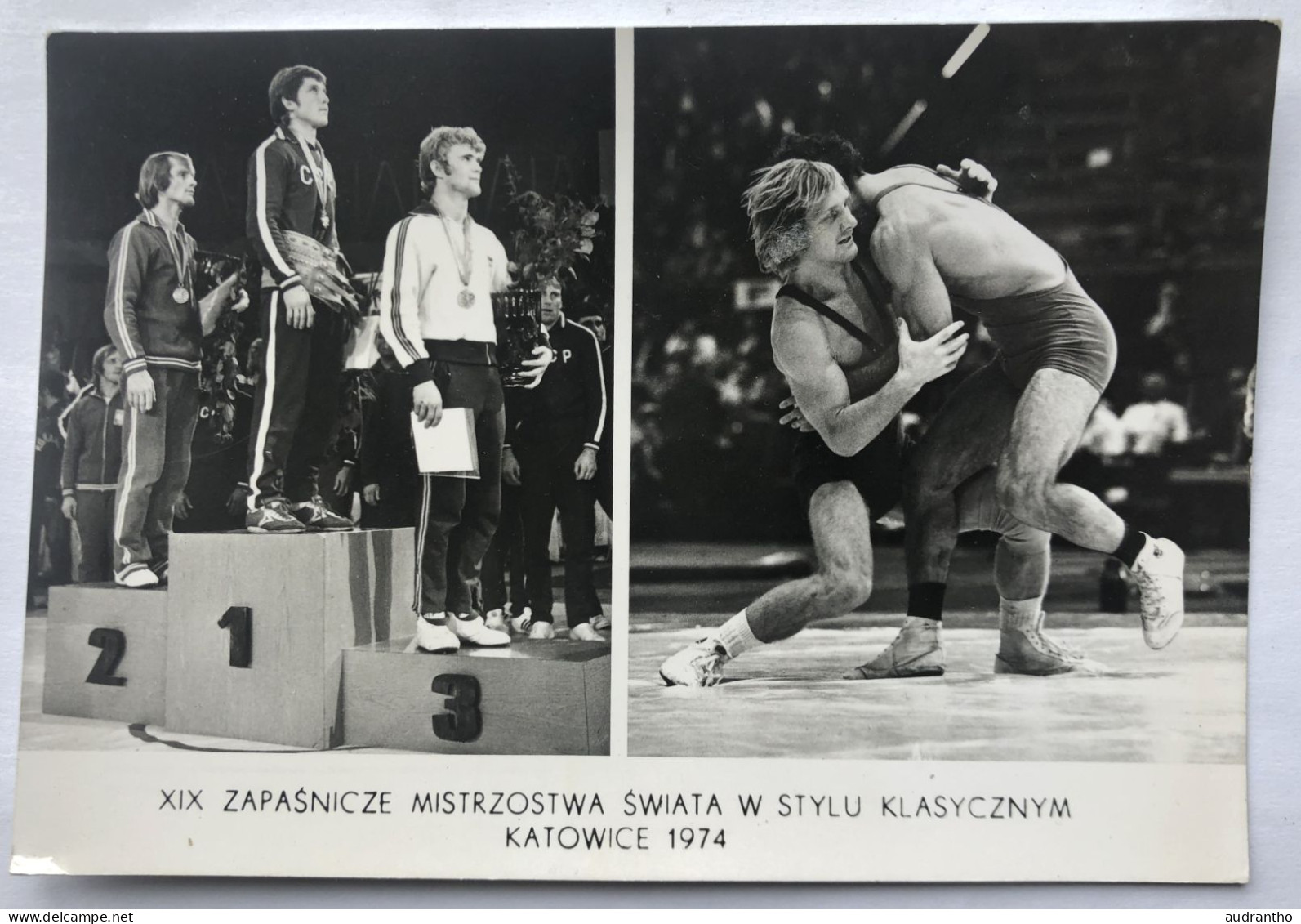 Carte Postale Józef Lipień - Médaillé En Lutte Gréco-romaine - Katowice 1974 - Lutte