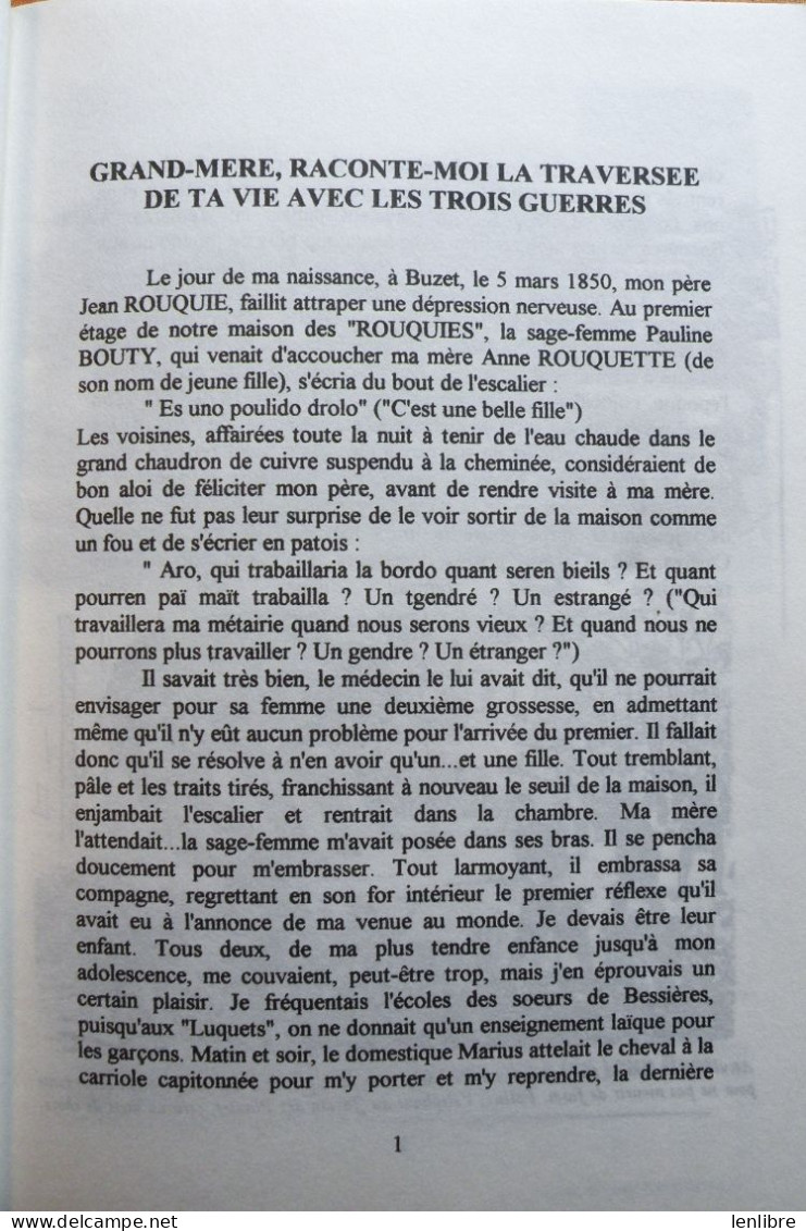 CENT ANS D’HISTOIRE D’une VALLEE OCCITANE. Marc Rouquié. 1996. - Languedoc-Roussillon