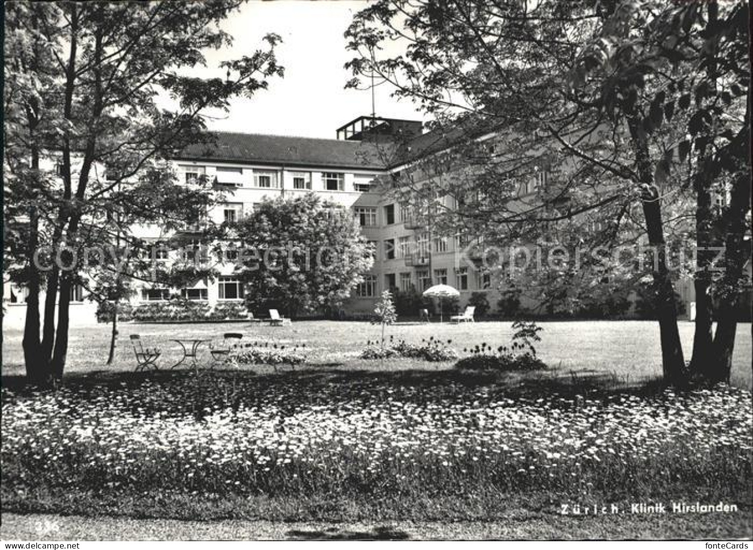 11878667 Zuerich ZH Klinikgebaeude Gartenpartie Zuerich - Autres & Non Classés