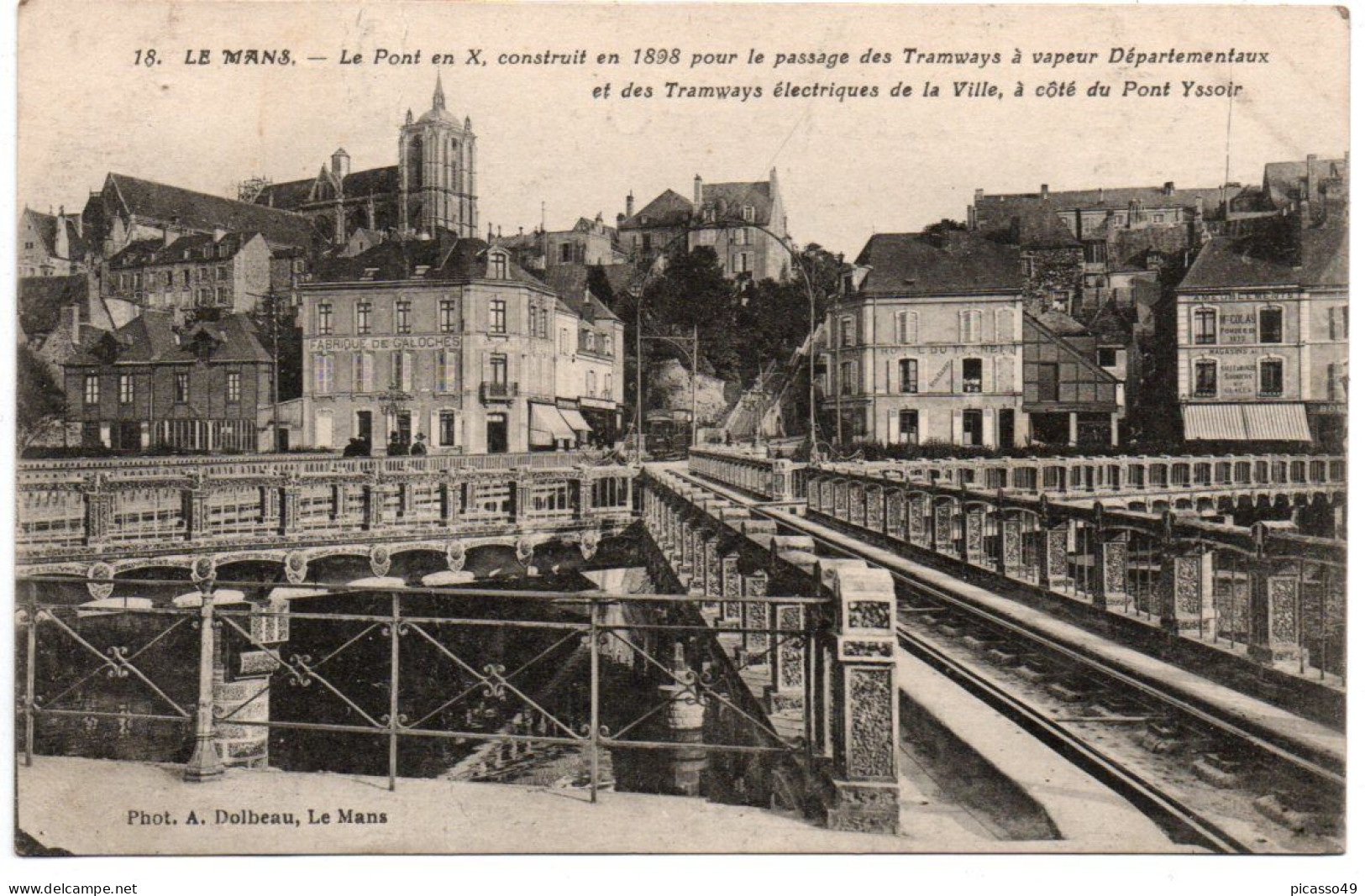 Sarthe , Le Mans , Le Pont En X Construit En 1898 - Le Mans