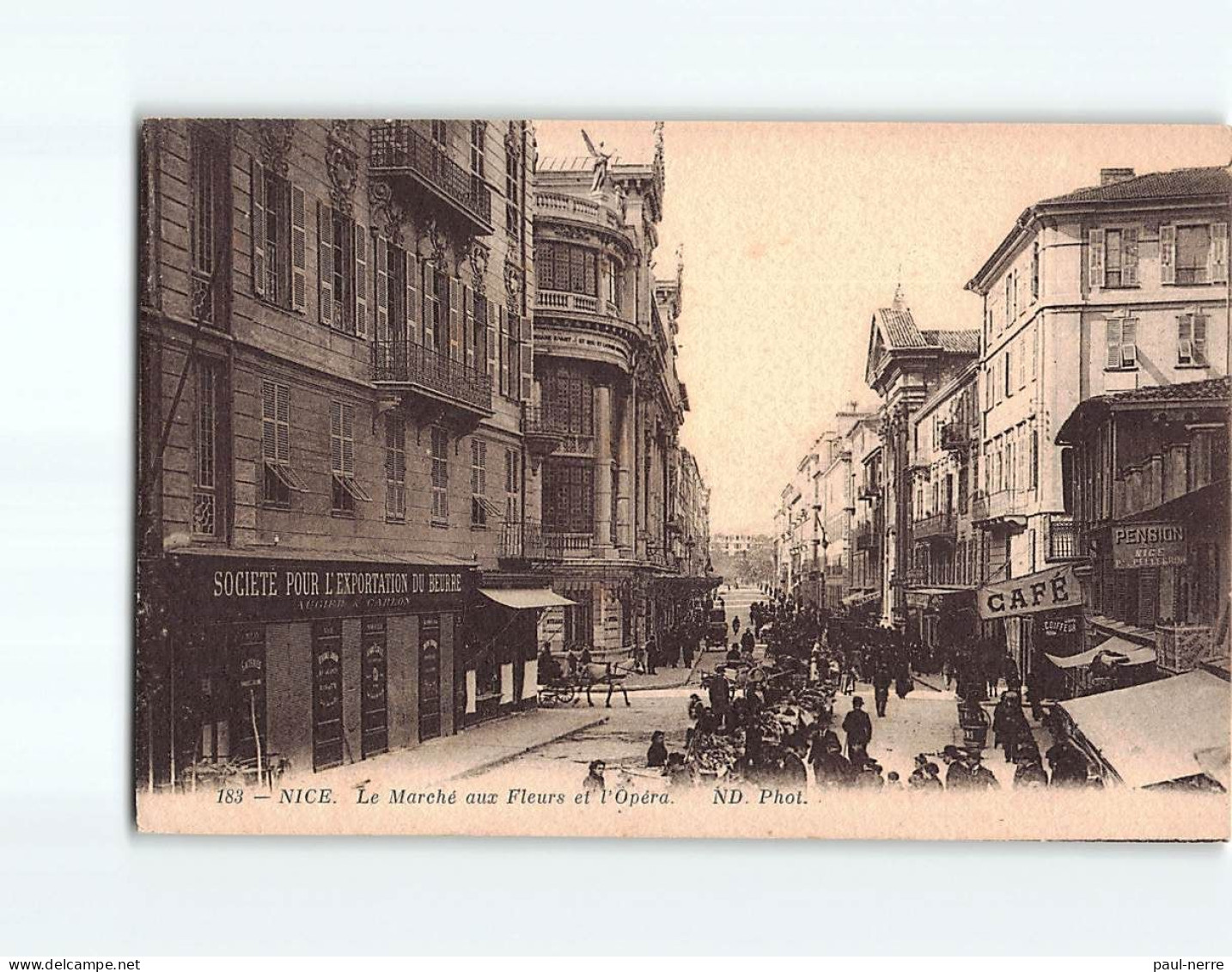 NICE : Le Marché Aux Fleurs Et L'Opéra - Très Bon état - Autres & Non Classés