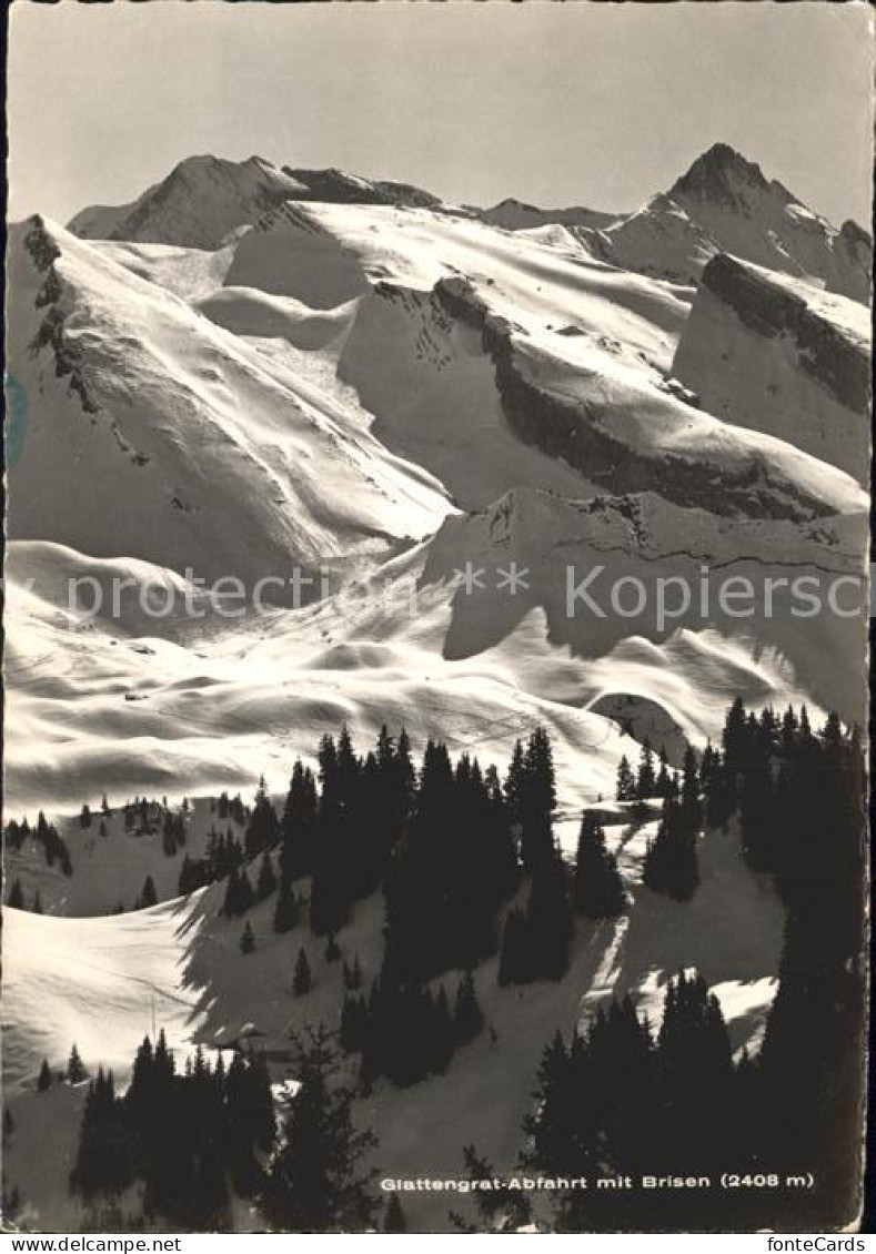 11878507 Beckenried Skigebiet Glattengrat Mit Brisen Beckenried - Autres & Non Classés